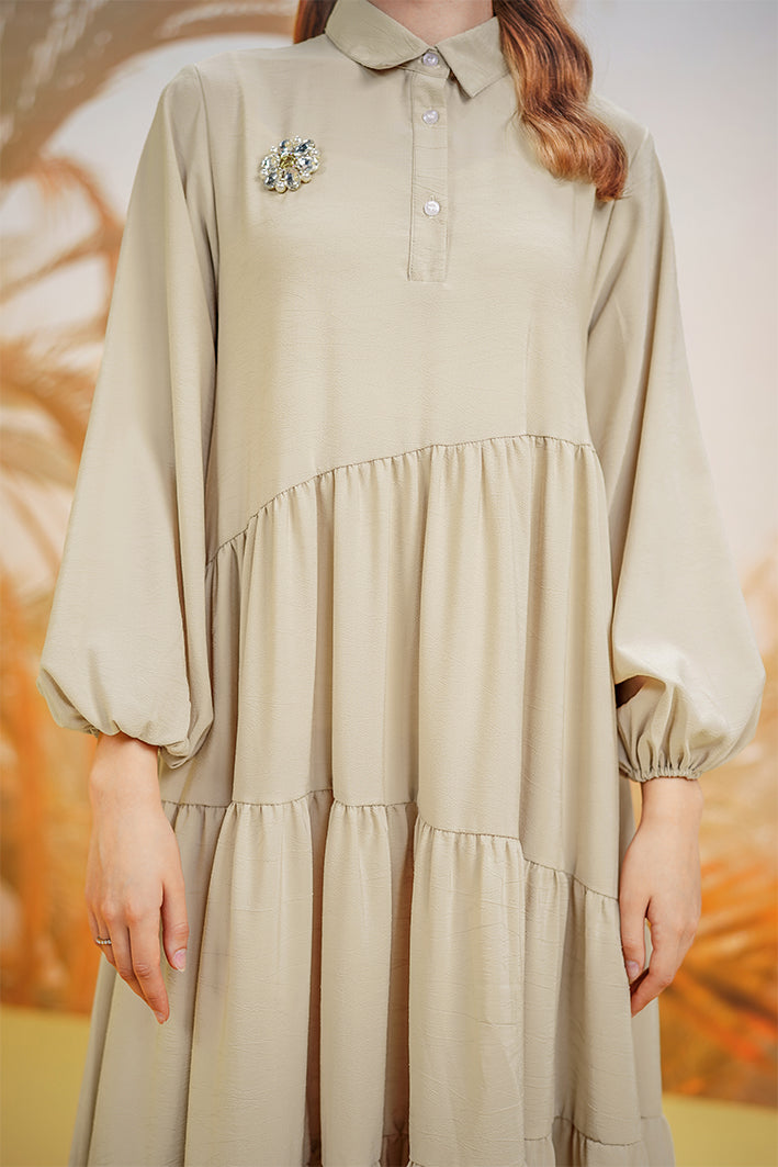 Autumn Tier Dress - Oblique