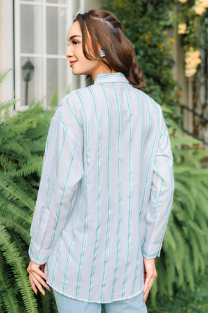 Ranupani Basic Stripe Shirt - Oasis