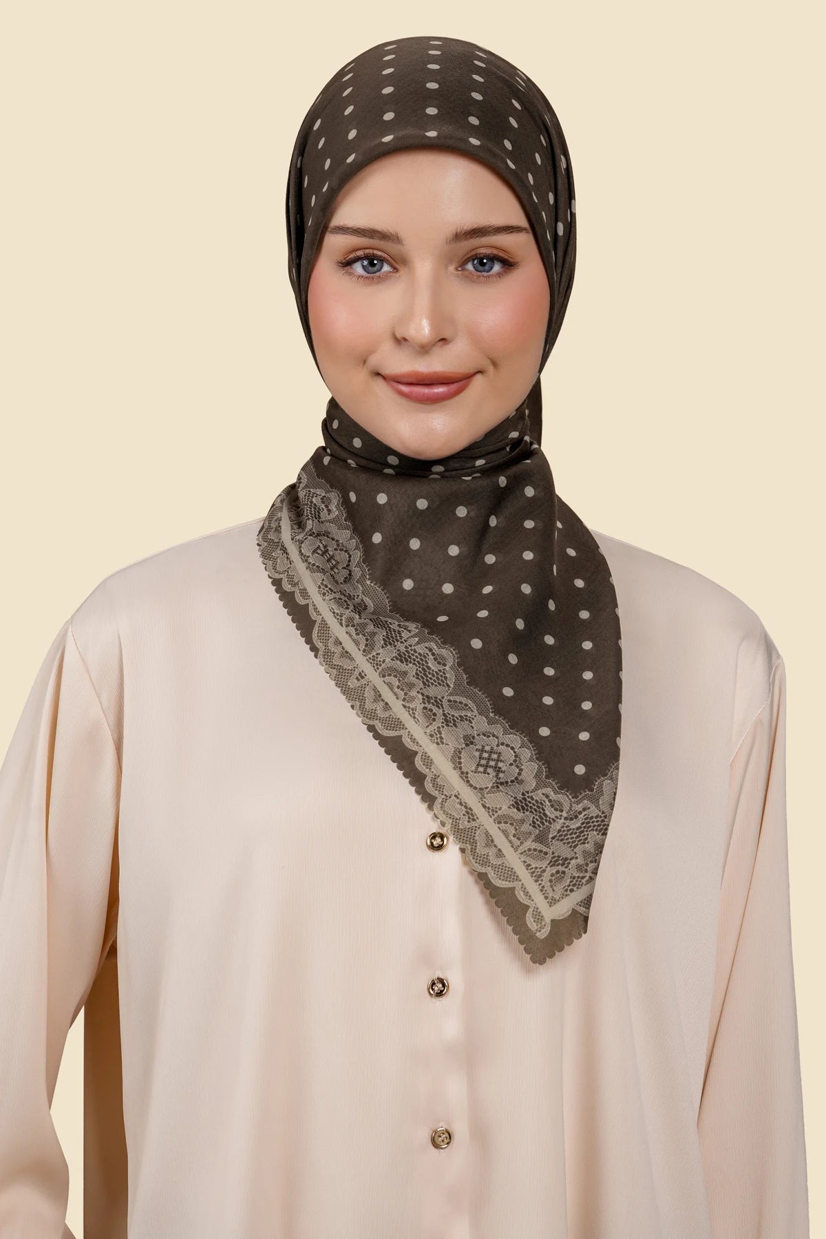 Dots & Lace Series - Cocoa