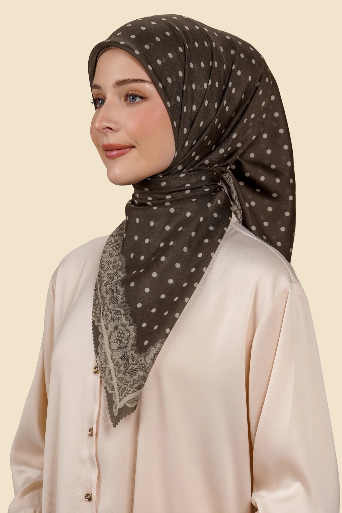 Dots & Lace Series - Cocoa