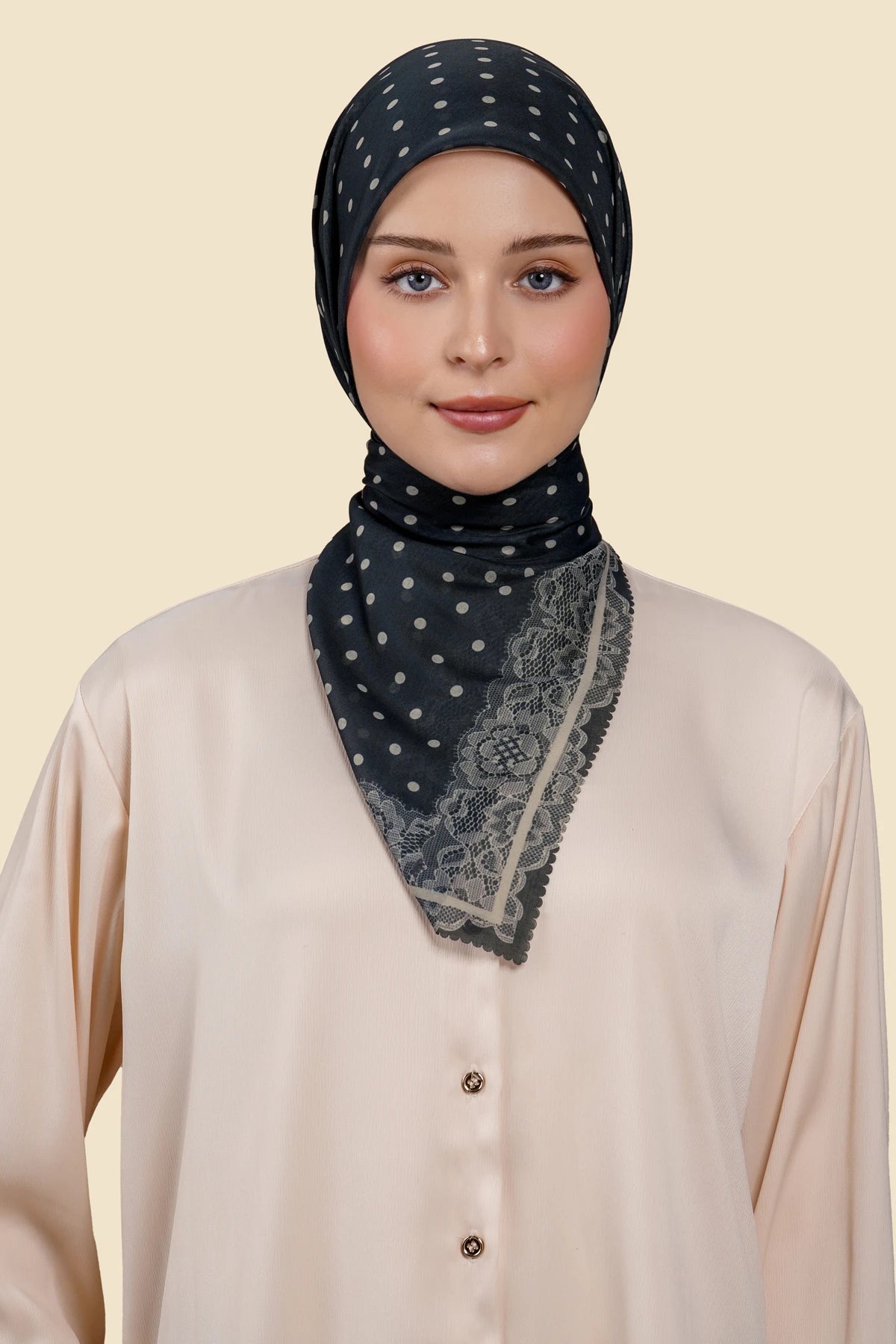 Dots & Lace Series - Navy