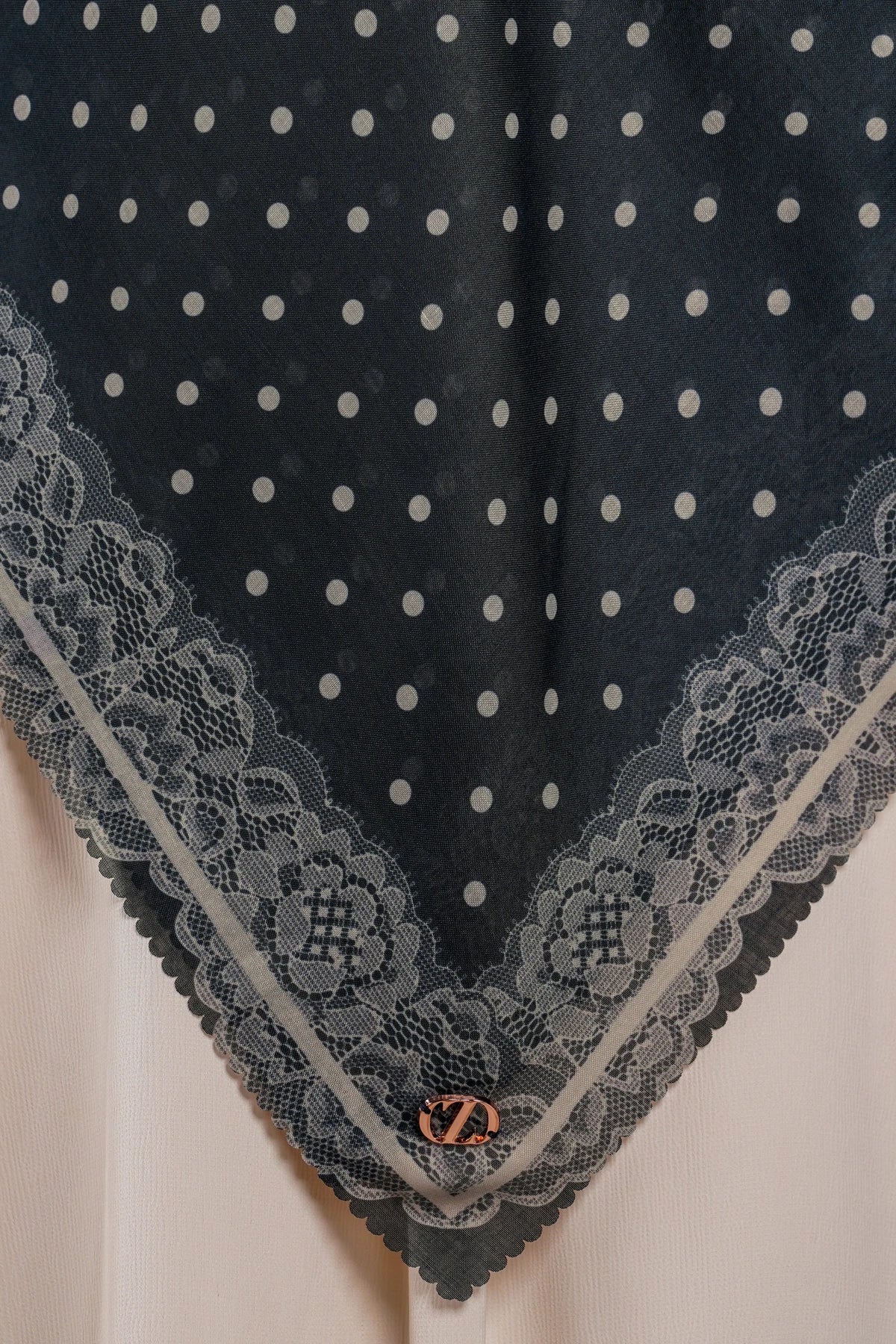Dots & Lace Series - Navy