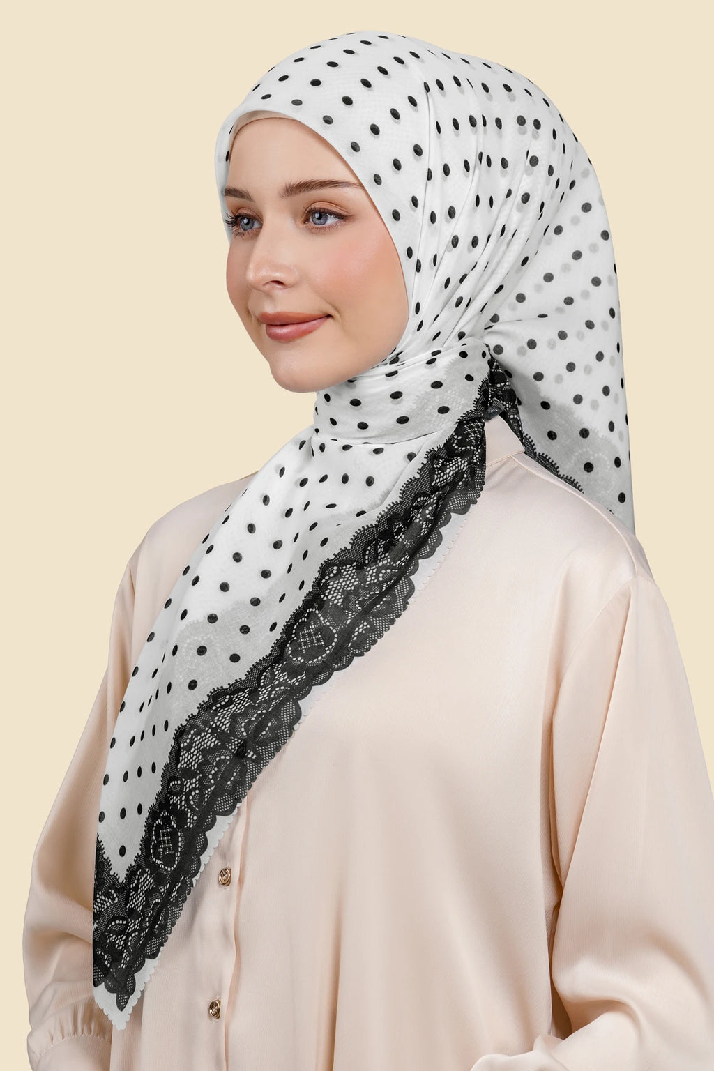 Dots & Lace Series - White