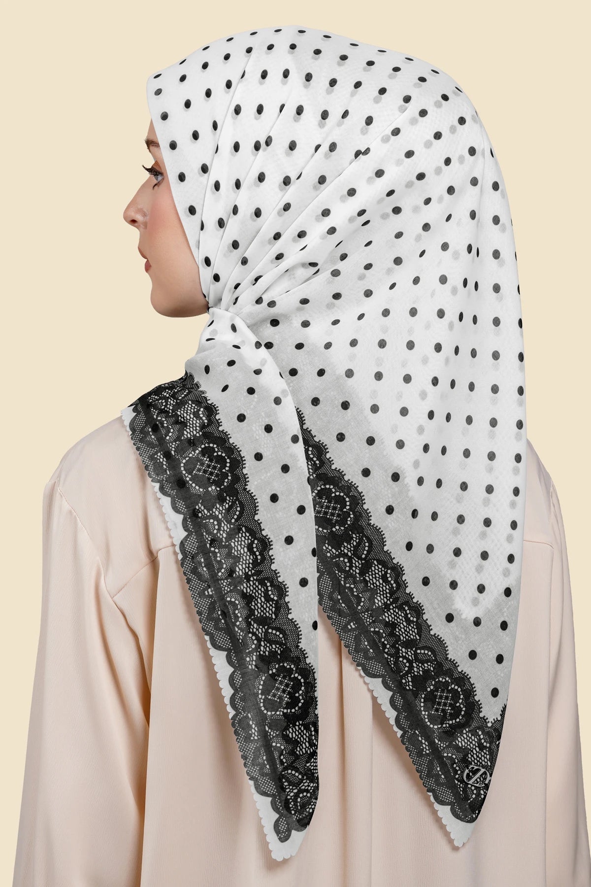 Dots & Lace Series - White