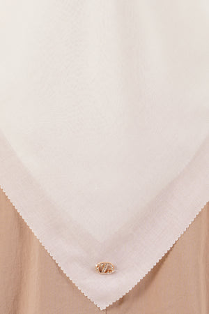 Easy Day Scarf - Whisper White