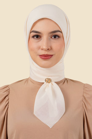 Easy Day Scarf - Whisper White