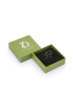 Eleve Ring Brooch - Black