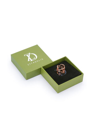 Eleve Ring Brooch - Coral