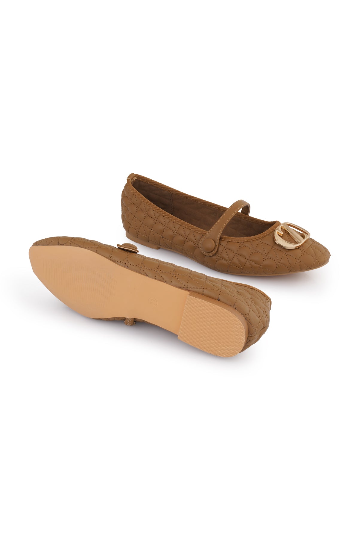 Elina Ballerina Shoes - Brown