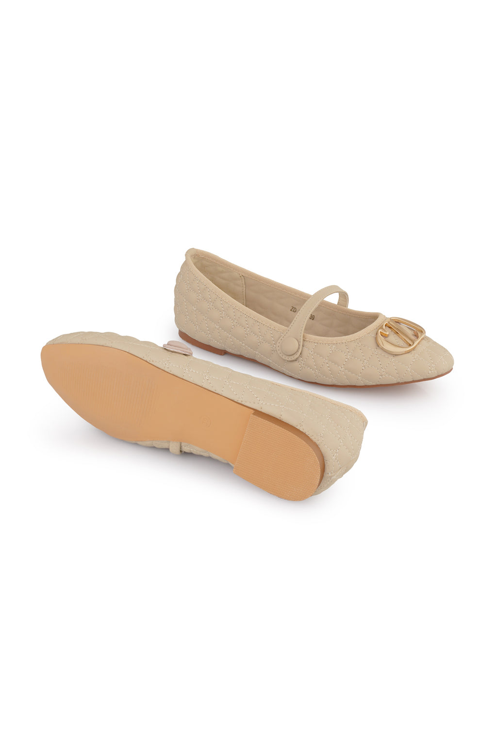 Elina Ballerina Shoes - Beige