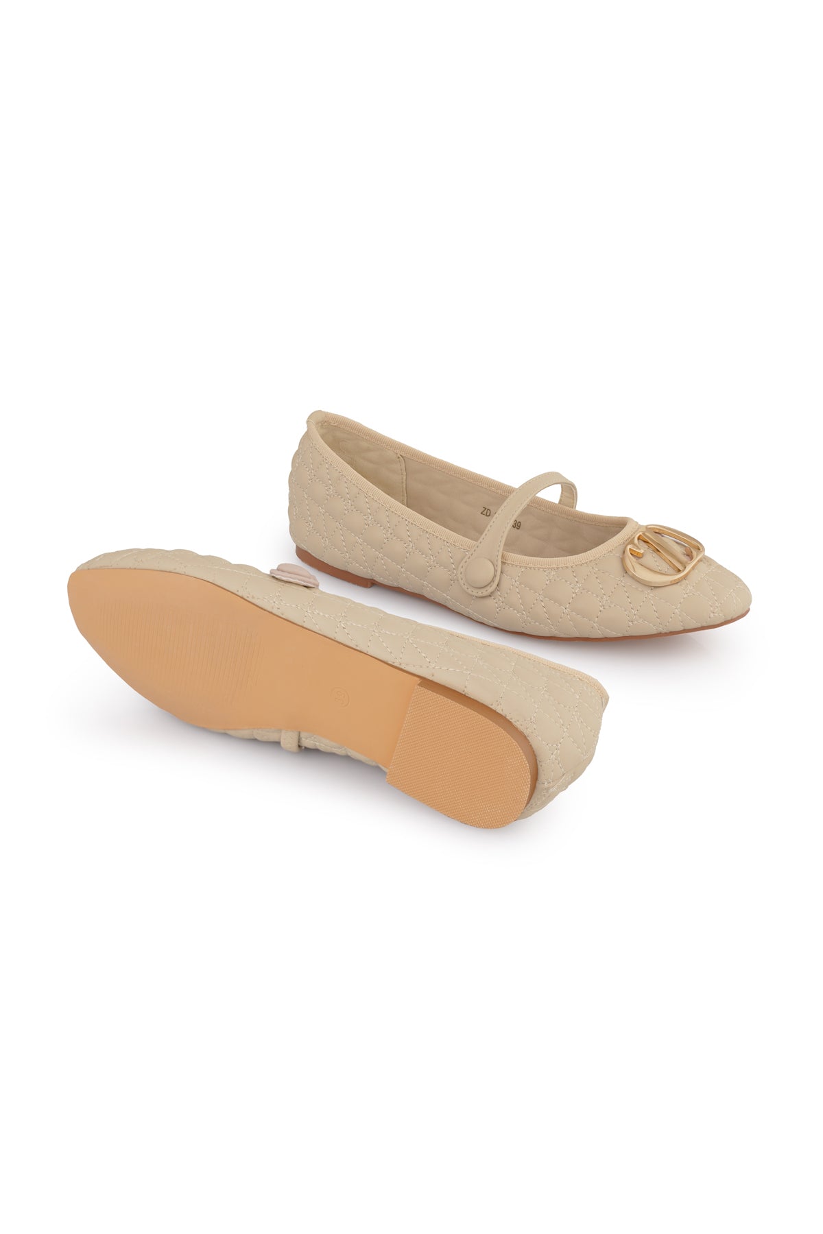 Elina Ballerina Shoes - Beige