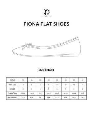 Fiona Flat Shoes - Silver