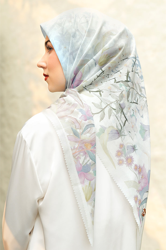 ジーナシスel➕one JEANASIS 【eL×ONE】 おね Flower Large Scarf