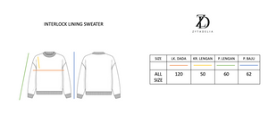Interlock Lining Sweater - Black