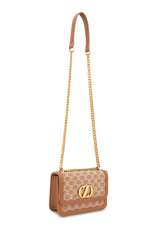 Jarde Chain Shoulder Bag - Brown