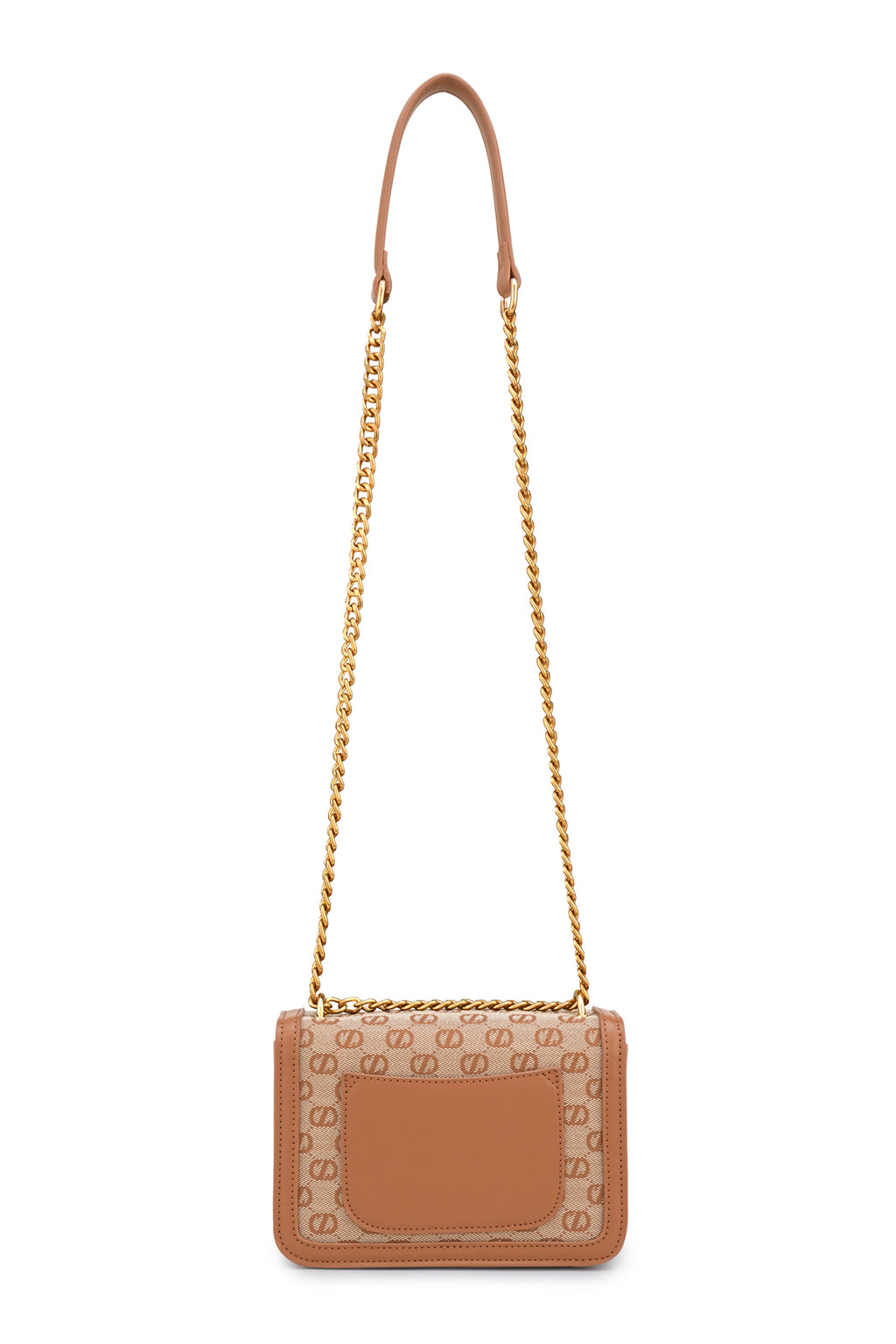 Jarde Chain Shoulder Bag - Brown