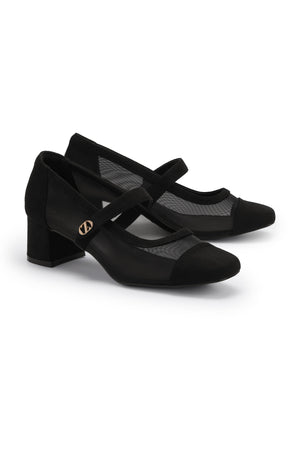 Jean Pump Shoes - Black