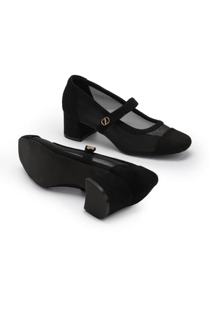 Jean Pump Shoes - Black