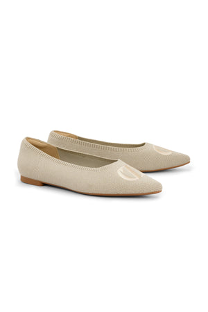 Kylie Flat Shoes - Almond