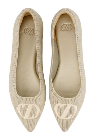 Kylie Flat Shoes - Almond