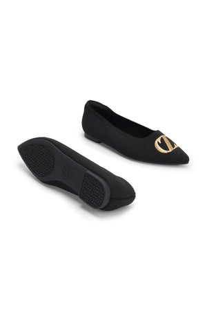 Kylie Flat Shoes - Black