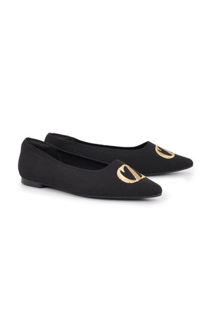 Kylie Flat Shoes - Black