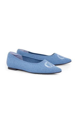 Kylie Flat Shoes - Denim