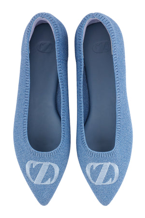 Kylie Flat Shoes - Denim