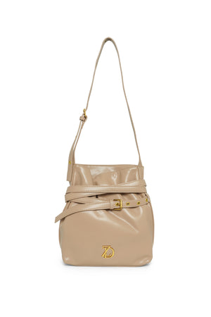 Valerie Belt Bucket Bag - Latte