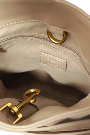 Valerie Belt Bucket Bag - Latte