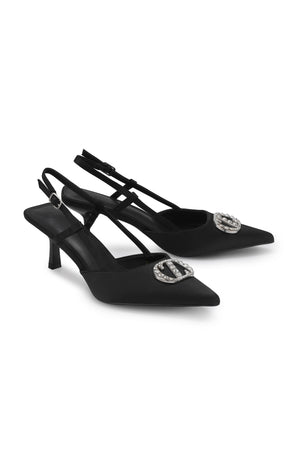 Lily Slingback Pumps - Black