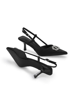 Lily Slingback Pumps - Black