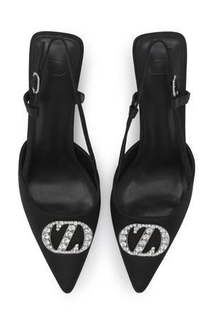 Lily Slingback Pumps - Black