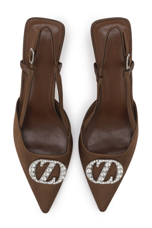 Lily Slingback Pumps - Choco
