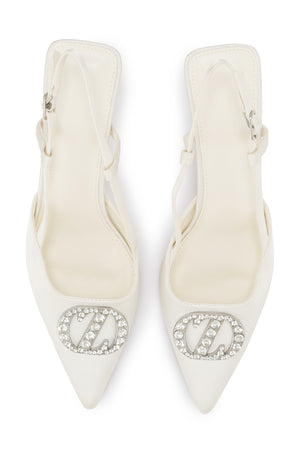 Lily Slingback Pumps - Ivory