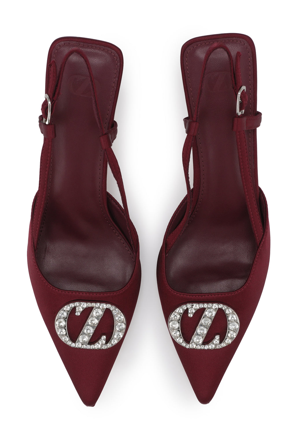 Lily Slingback Pumps - Burgundy