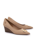 Maggie Wedges Shoes - Coffee