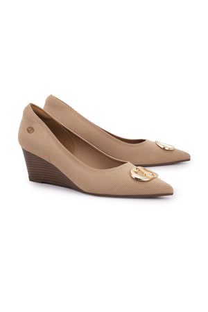 Maggie Wedges Shoes - Coffee