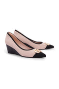 Maggie Wedges Shoes - Pink/Black