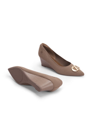 Maggie Wedges Shoes - Brown