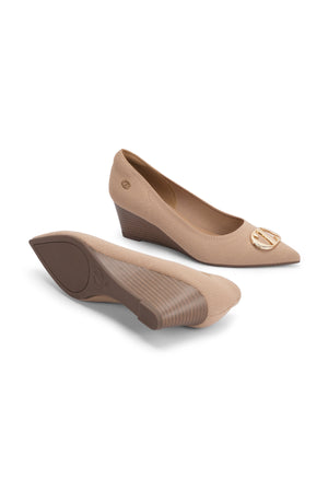 Maggie Wedges Shoes - Coffee