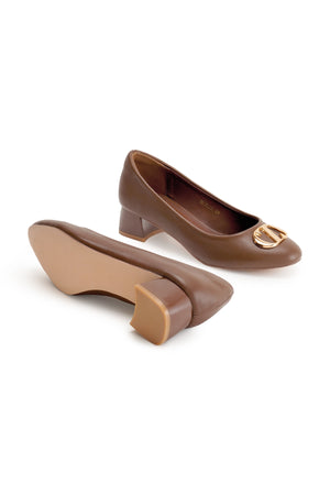 Mirabel Pump - Dark Brown