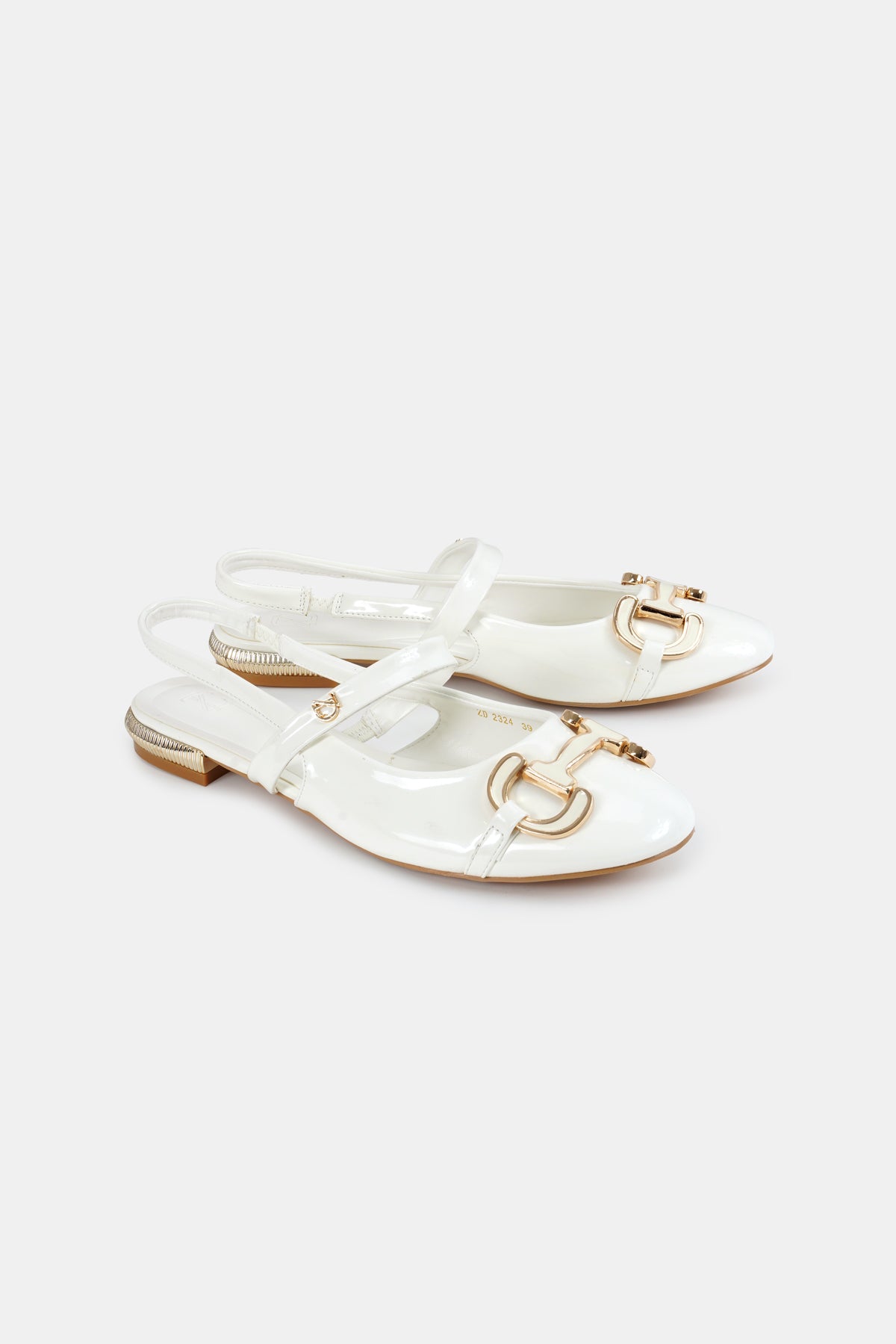 Myla Slingback Shoes - White