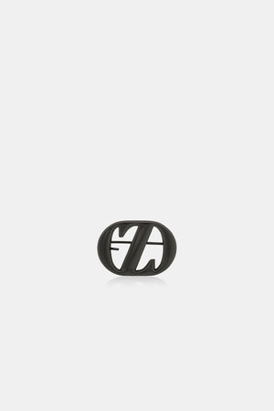 Zyta Pin Brooch - Plain Black