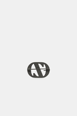 Zyta Pin Brooch - Plain Black
