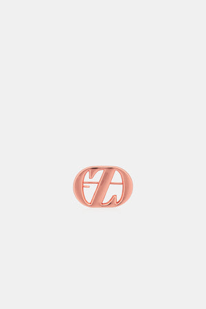 Zyta Pin Brooch - Plain Coral