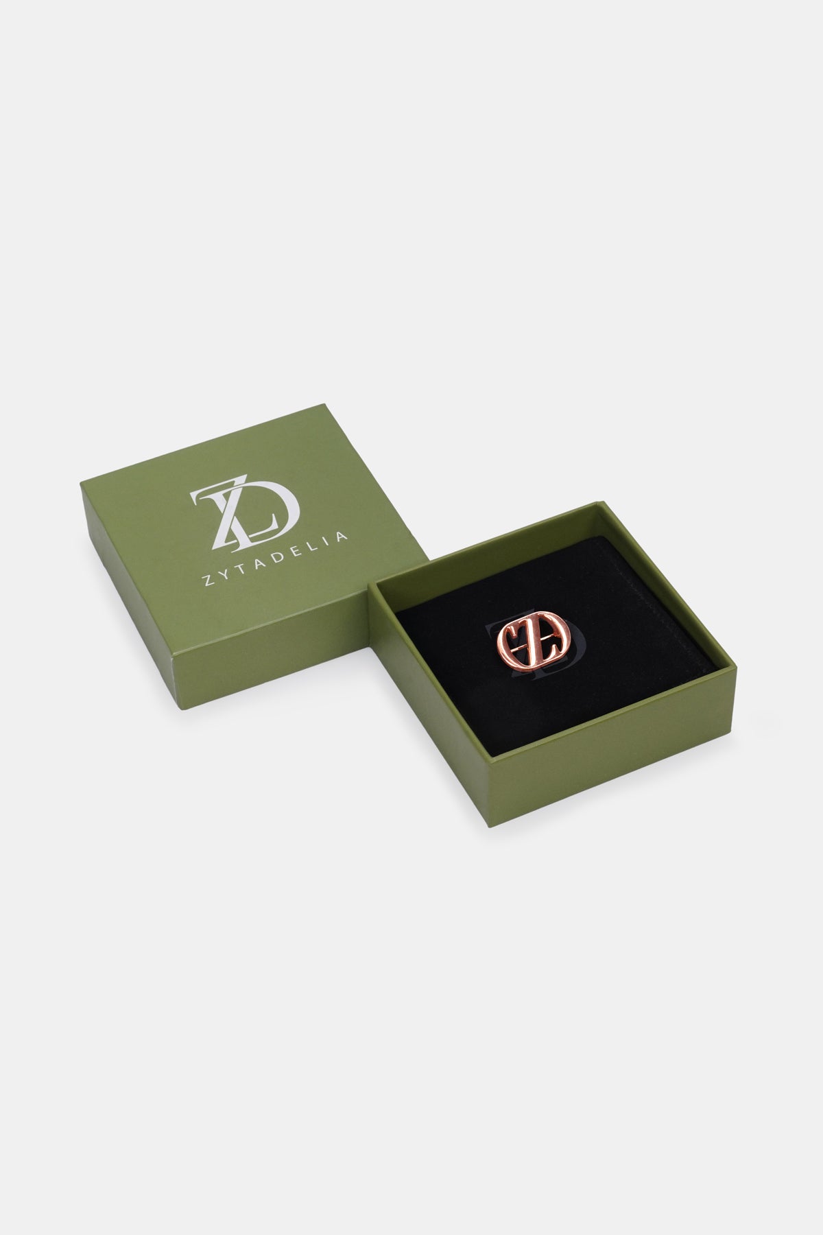 Zyta Pin Brooch - Plain Coral