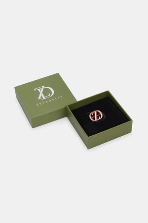 Zyta Pin Brooch - Plain Coral
