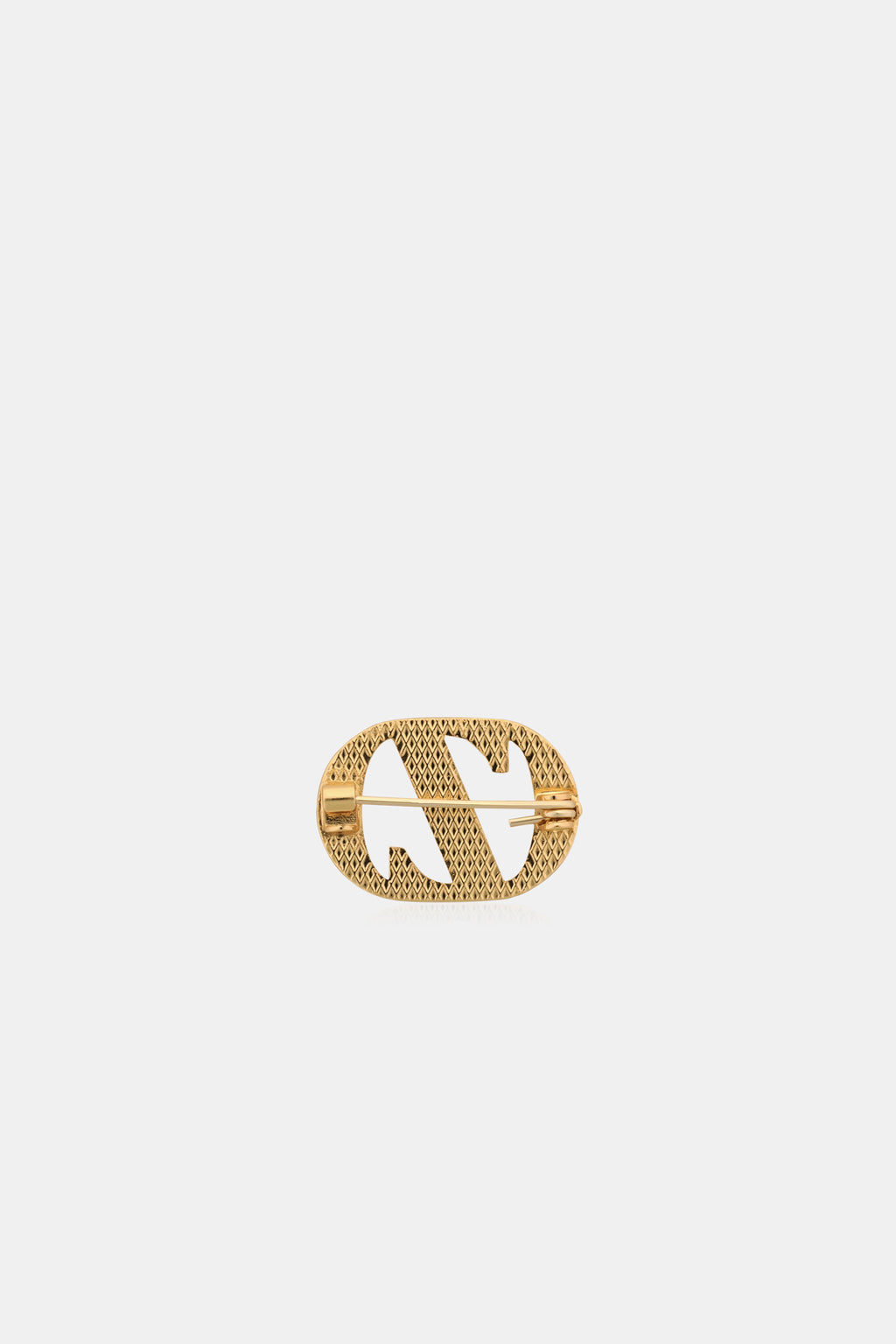 Zyta Pin Brooch - Plain Gold