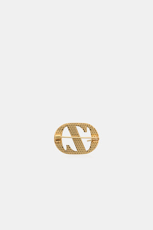 Zyta Pin Brooch - Plain Gold